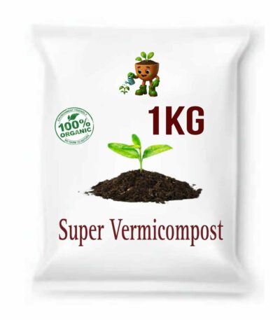 Vermicompost 1kg organic fertilizer for indoor and outdoor plants by Bhumij Plants